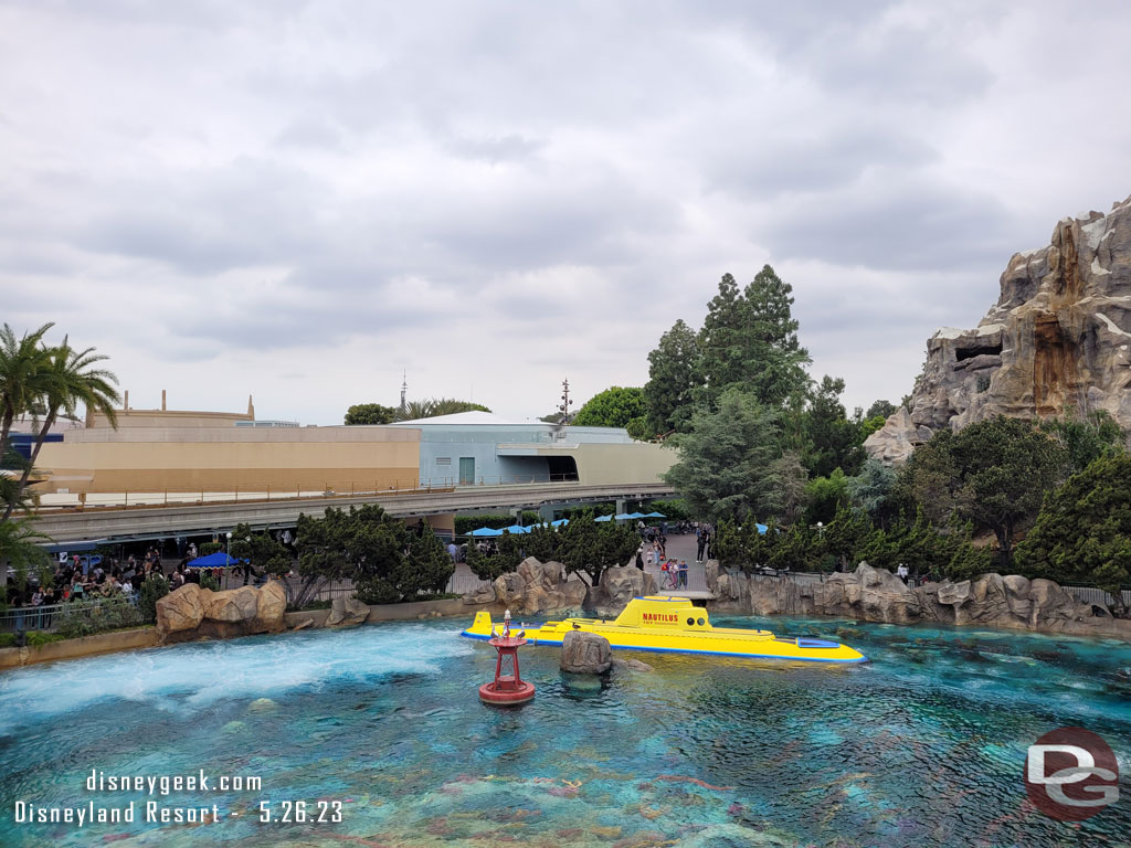 A submarine in the lagoon