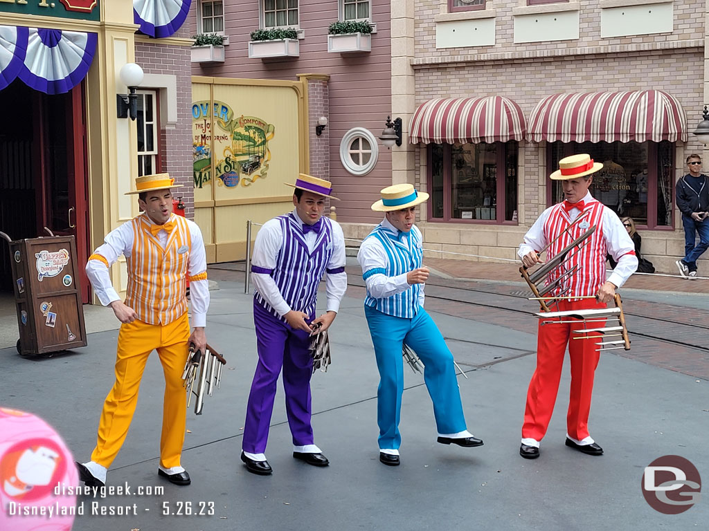 Stopped to listen to the Dapper Dans as I headed for DCA.