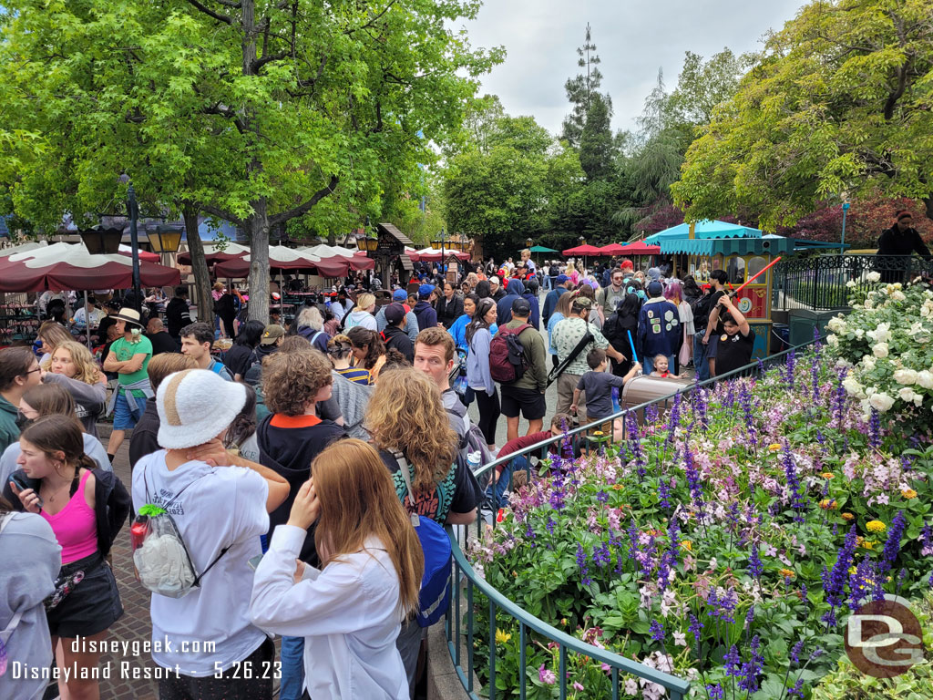 Thought this line for churros looked long in Fantasyland.