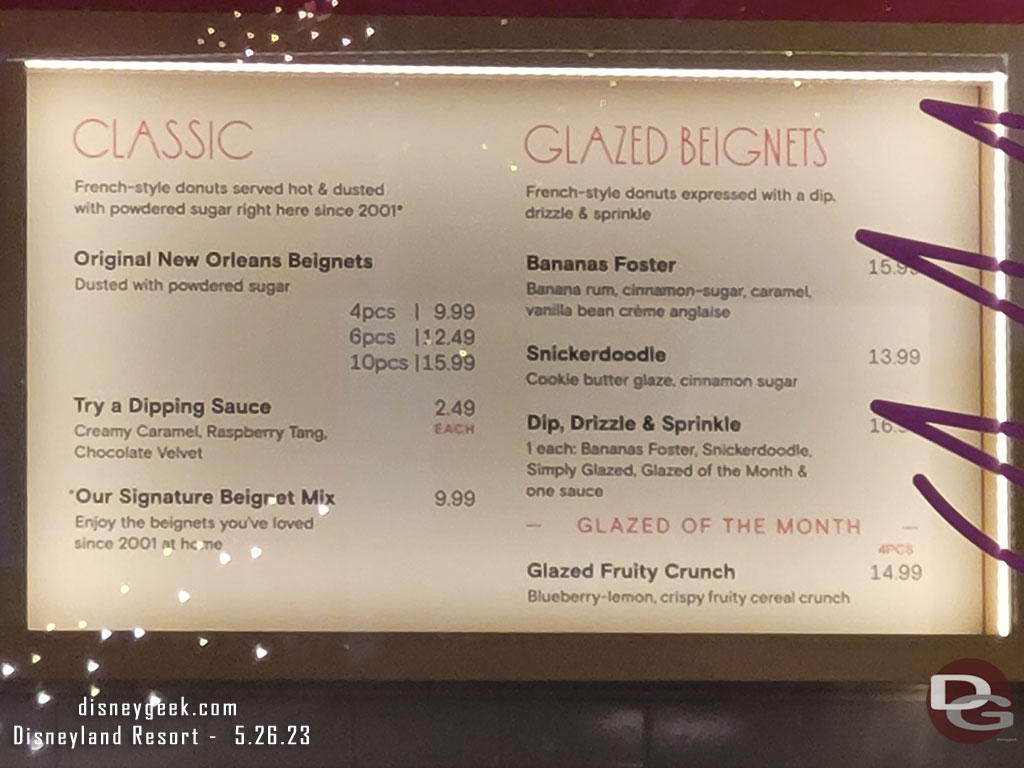 A better look at the Express menu now that glare is gone.