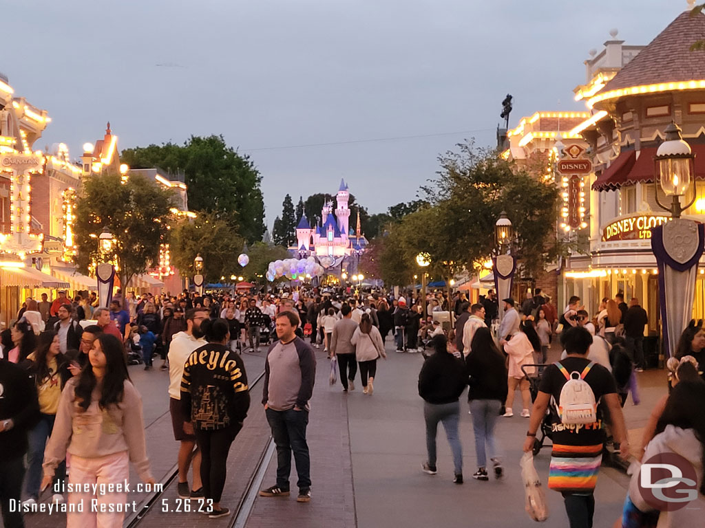 Main Street USA just after 8pm