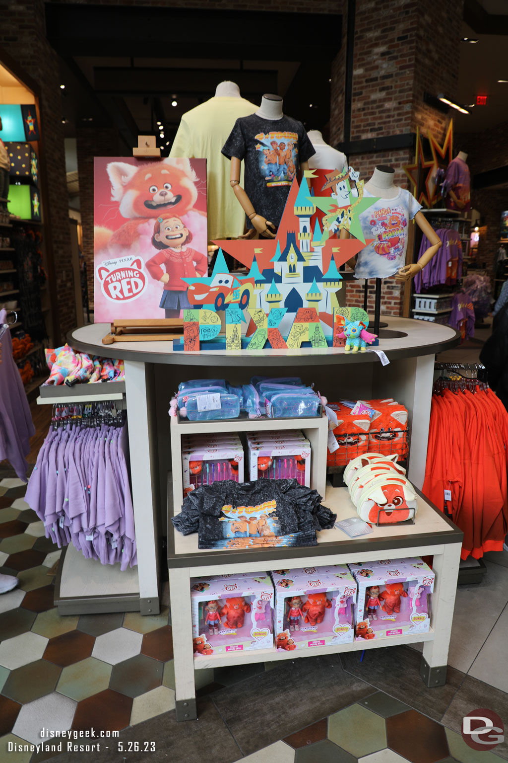 Walked through World of Disney. Here is a look at some of the merchandise displays.