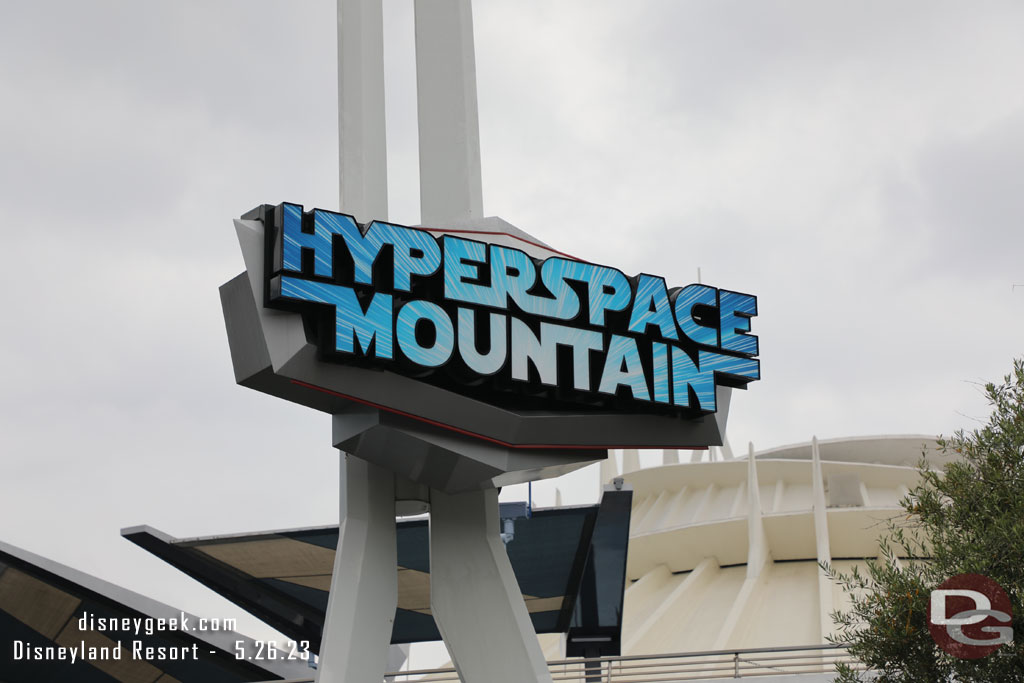 Hyperspace Mountain returned earlier this month for a limited run.