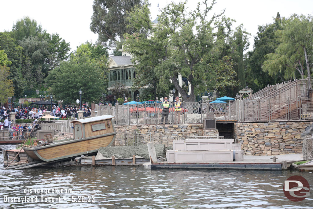 A couple of Imagineers out on the Island stage.