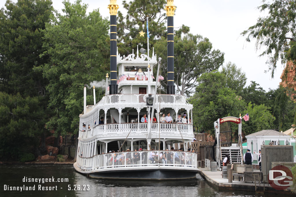 The Mark Twain top deck was closed off so opted not to go for a cruise today.