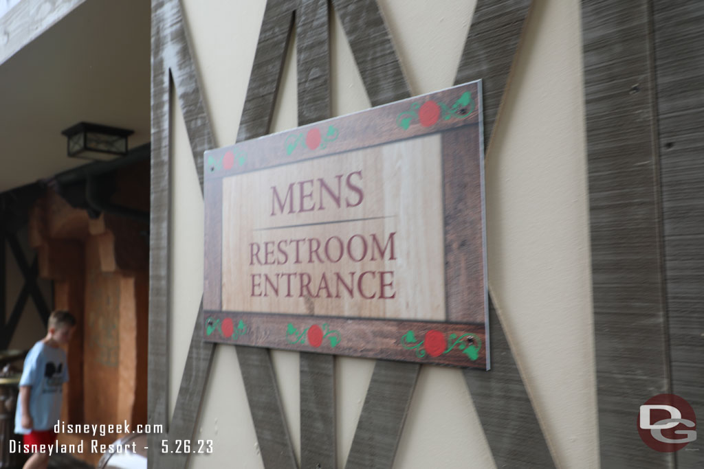 The restrooms and restaurant are both still open during the work.