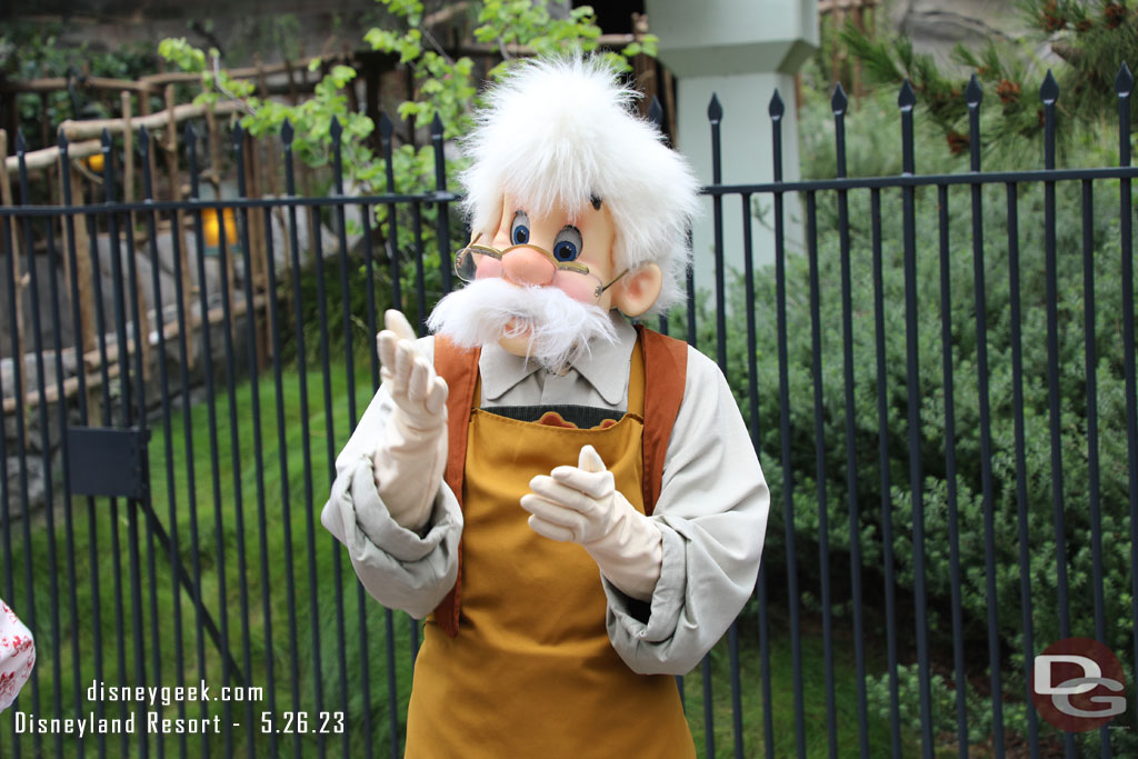 Geppetto was nearby too.