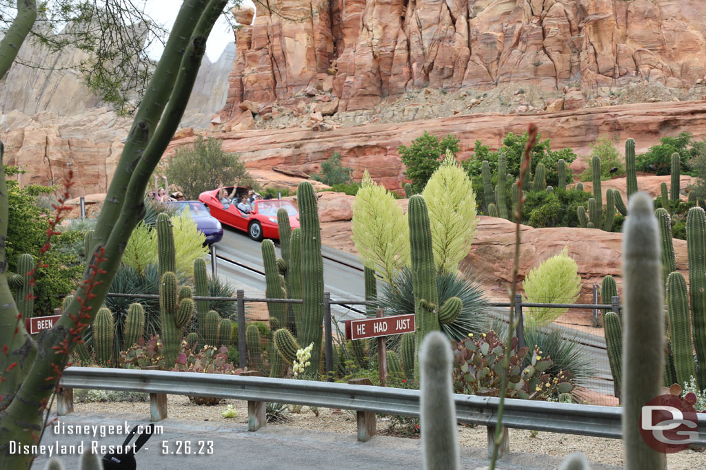 The view from my table of Ornament Valley