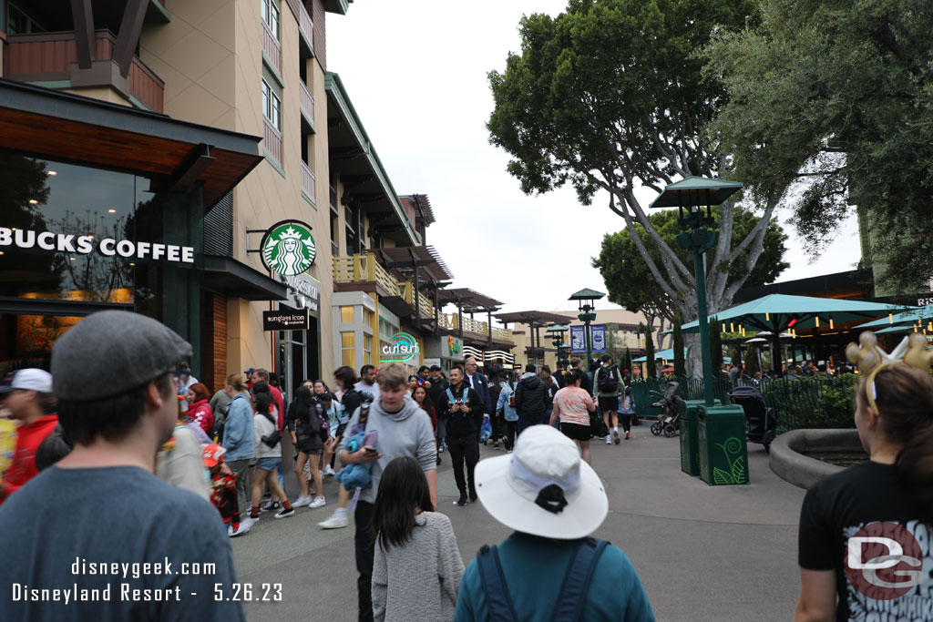 Downtown Disney was what you would expect for a Friday evening.