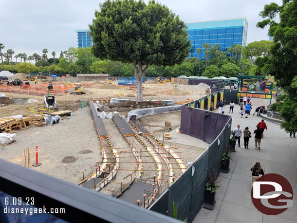 It looks like the pavement in this area will be more than just plain concrete like the other areas that were recently worked on.