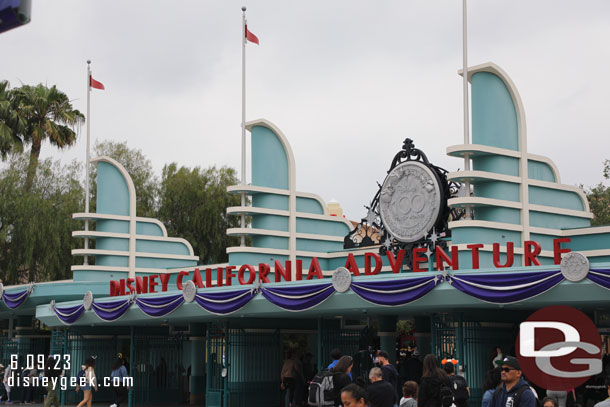 11:25am - Starting my visit at Disney California Adventure