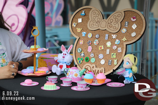 Another pin trading location near Alice in Wonderland