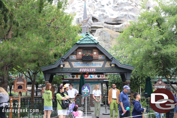 The Matterhorn was down as I passed by.  This was a common theme throughout the afternoon.  At one point there were a half dozen attractions down.