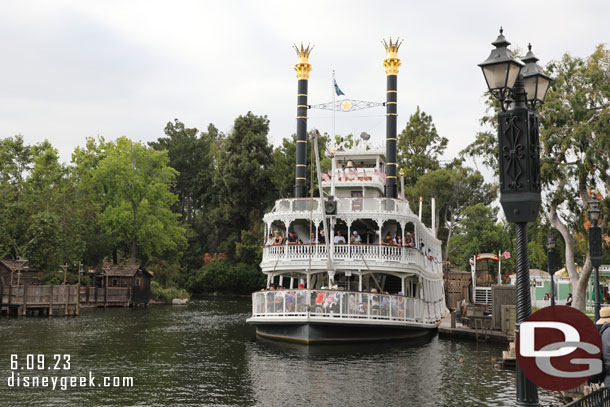 The Mark Twain was back in operation, but the top deck was off limits again.