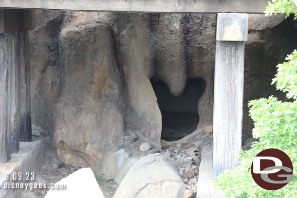 The hidden Mickey along the Rivers of America.