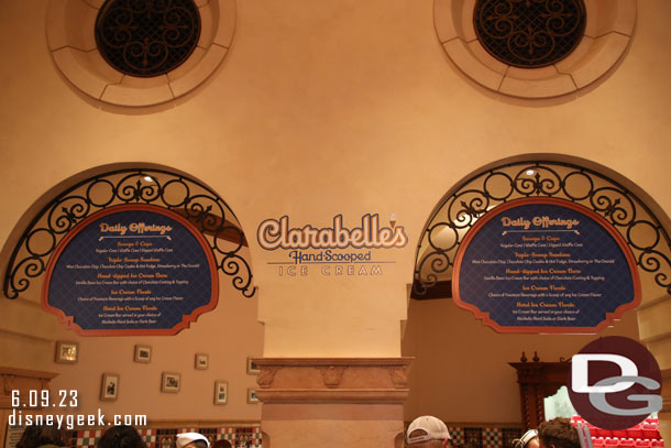 Noticed prices were removed from the menu at Clarabelle's 