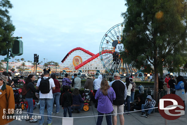 Guests filling in the stand by areas