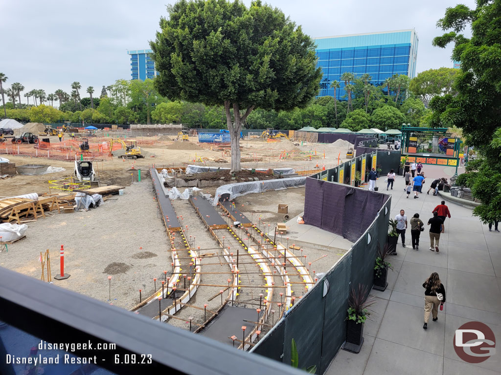 It looks like the pavement in this area will be more than just plain concrete like the other areas that were recently worked on.