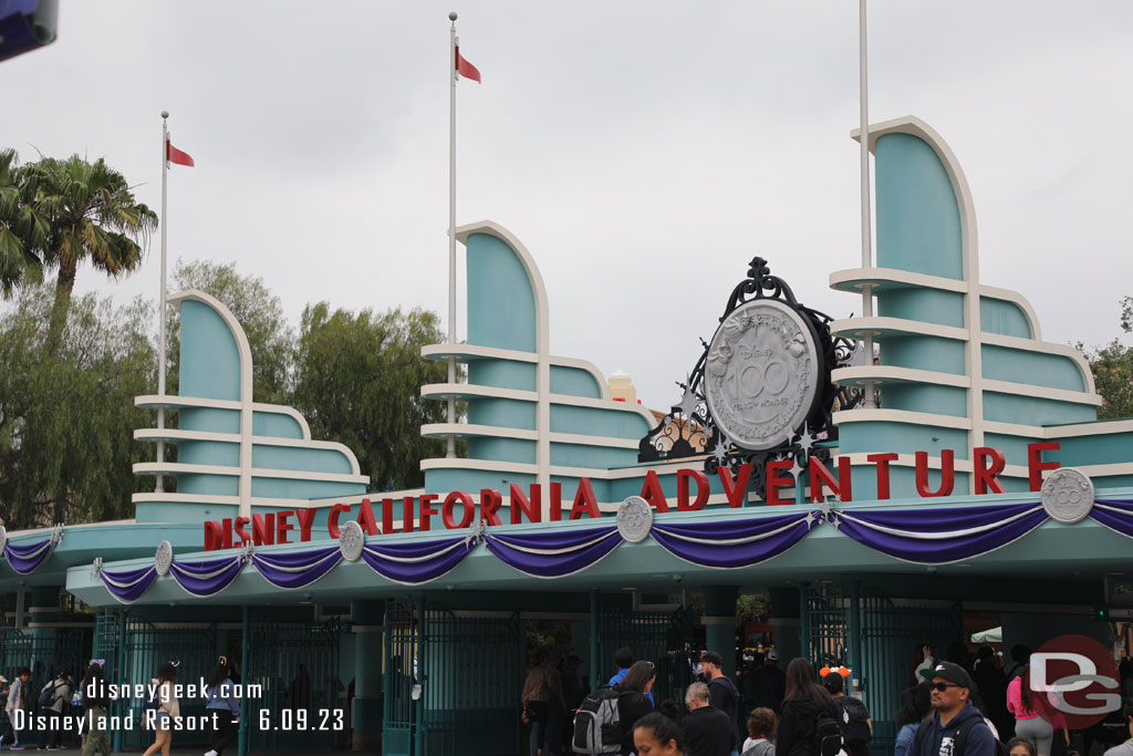 11:25am - Starting my visit at Disney California Adventure