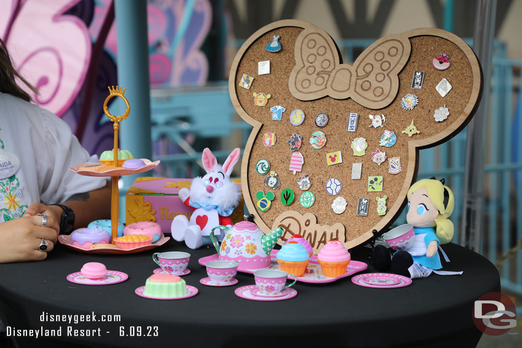 Another pin trading location near Alice in Wonderland