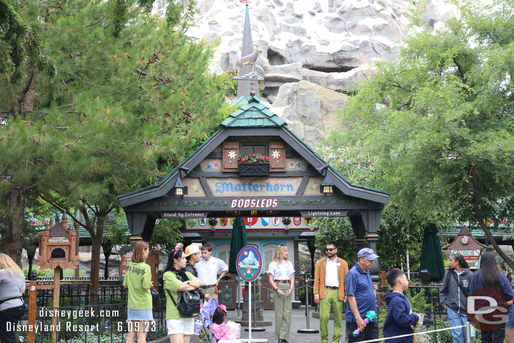 The Matterhorn was down as I passed by.  This was a common theme throughout the afternoon.  At one point there were a half dozen attractions down.