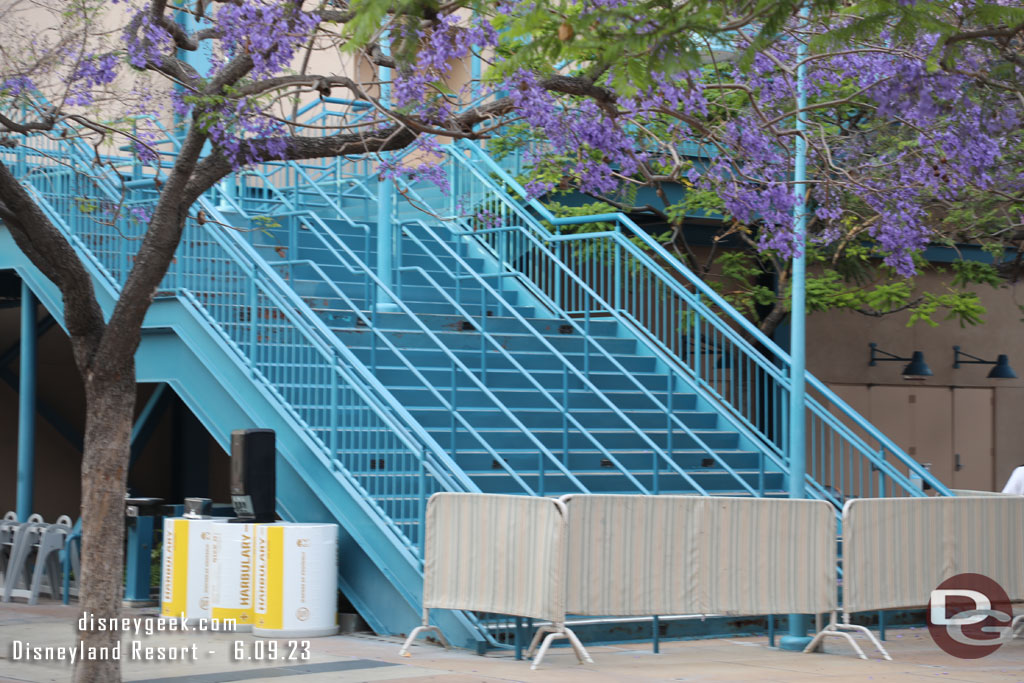 No progress on the steps renovation, hopefully they will be repainted prior to the new show