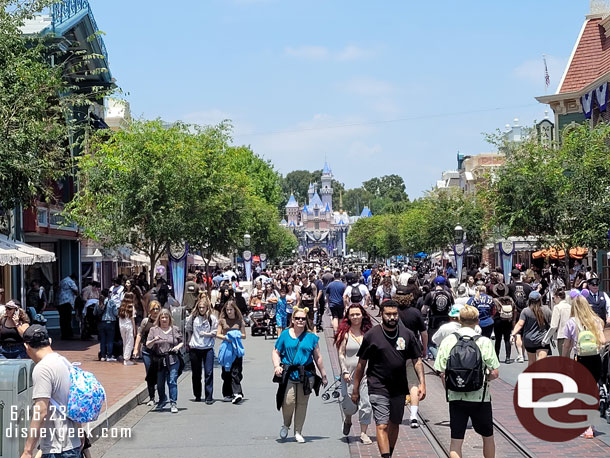 Main Street USA this afternoon