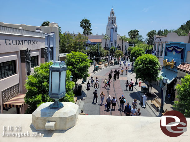 Cruising over Buena Vista Street