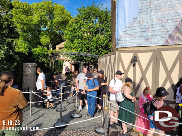 The queue for Mr. Toad