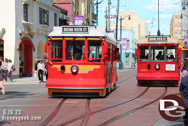 Great to see two Red Car Trolleys in service today.