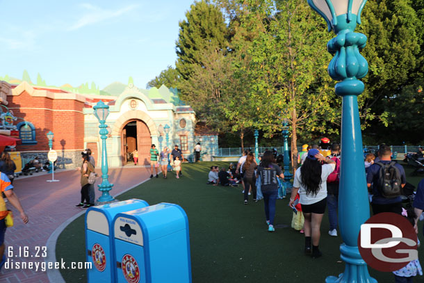 Walls are removed and the park is reopened in Mickey's Toontown across from Car Toon Spin