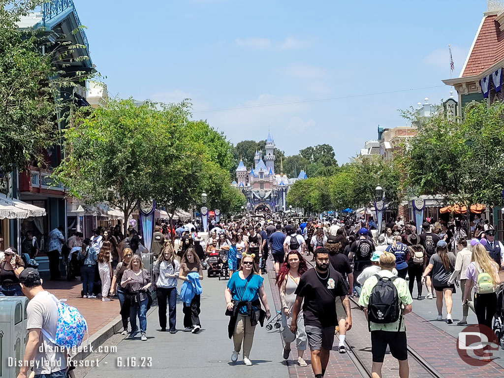 Main Street USA this afternoon