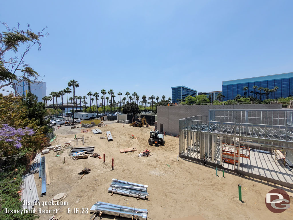 A look at the Downtown Disney west end work from the Monorail