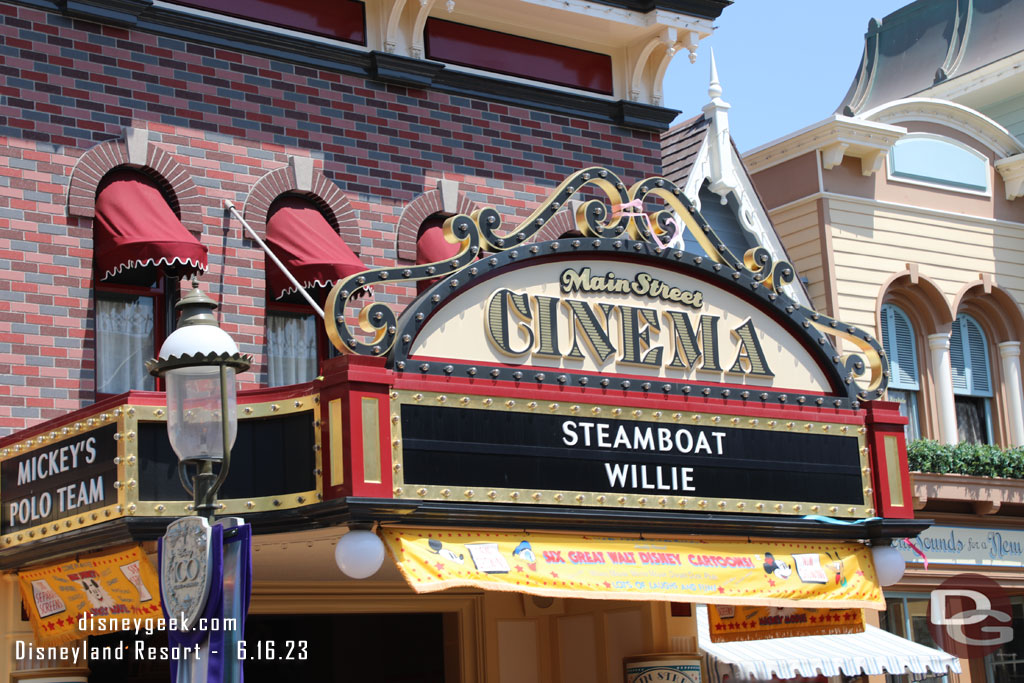 Streamers are still visible in a few areas along Main Street from an after hours party earlier this week