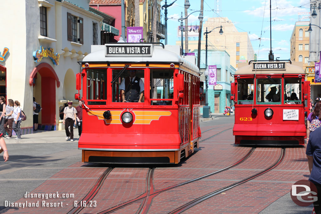 Great to see two Red Car Trolleys in service today.