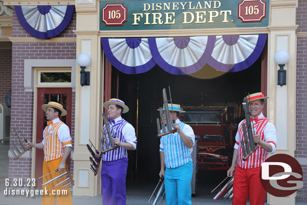 The Dapper Dans performing 