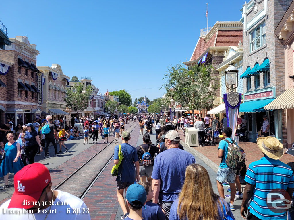 Main Street USA this afternoon