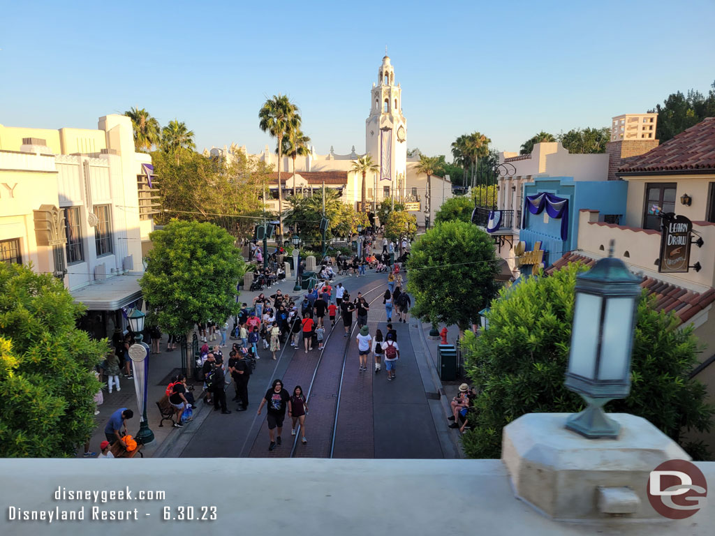 Passing over Buena Vista Street