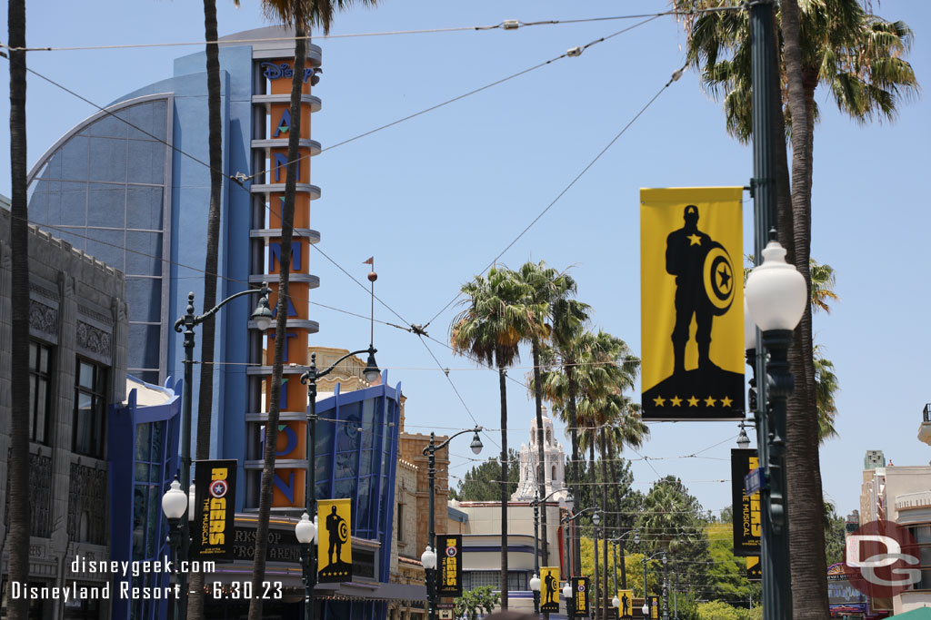 Looking back at Hollywood Blvd.