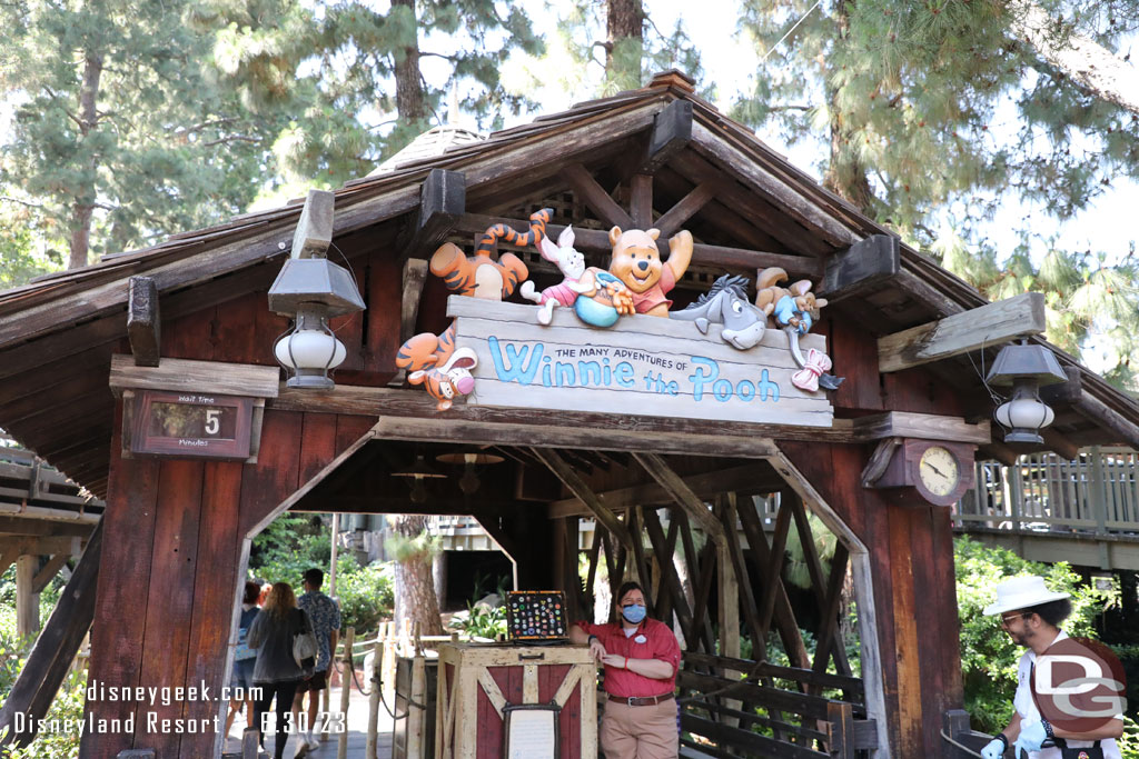 No wait for Winnie the Pooh this afternoon