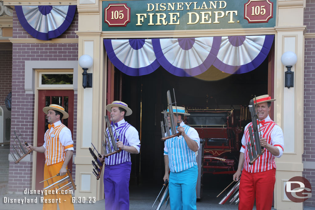 The Dapper Dans performing 