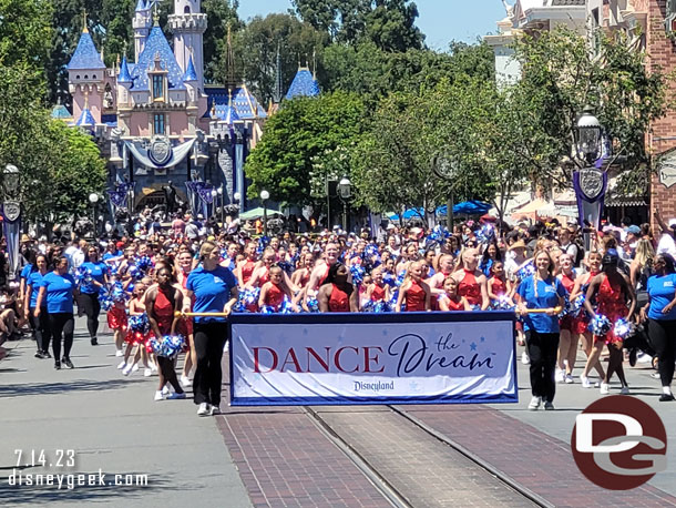 A procession of dancers made their way along the parade route