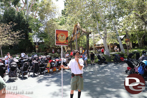 Found this interesting. There were two cast members out front of the Lion King letting guests know about the show and pushing that there is plenty of seating in shade.  The odd part was the show was about 1/2 over by this point.  Seemed a little too late.