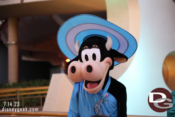 Clarabelle Cow was with him