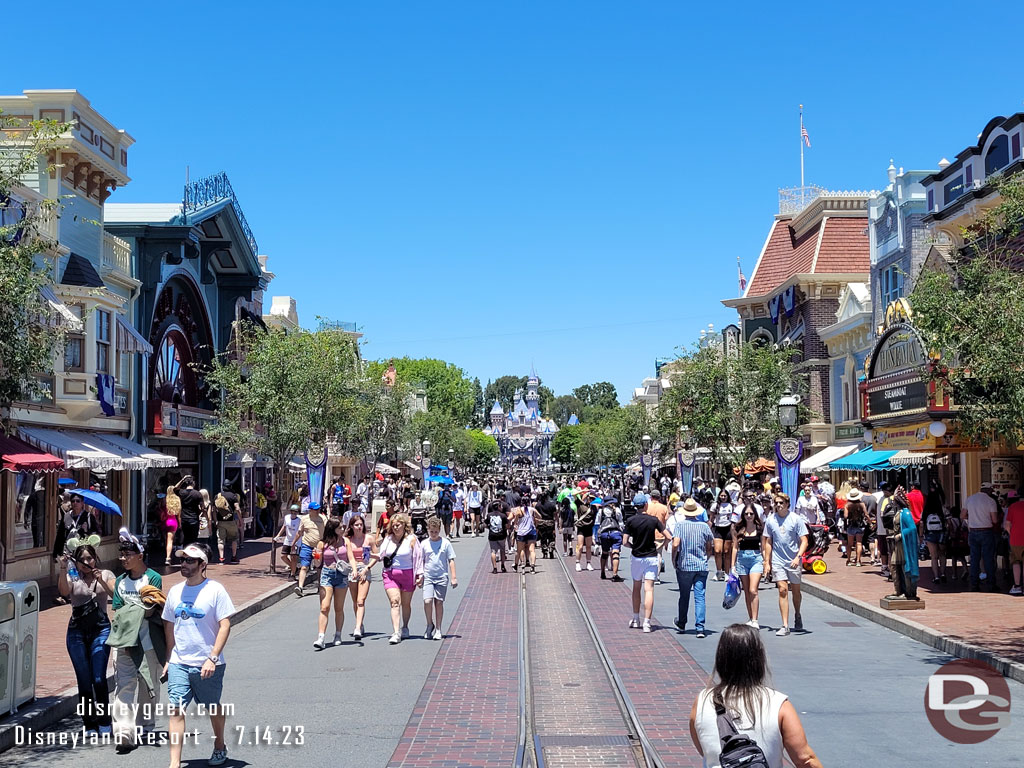 Main Street USA this afternoon