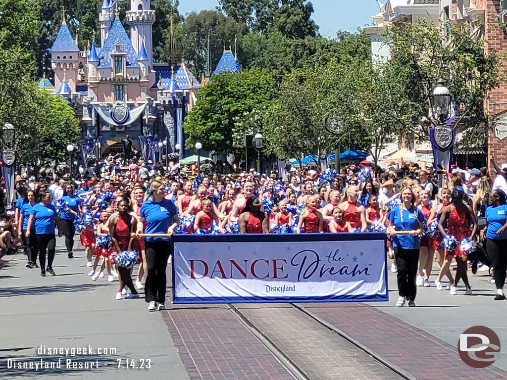 A procession of dancers made their way along the parade route