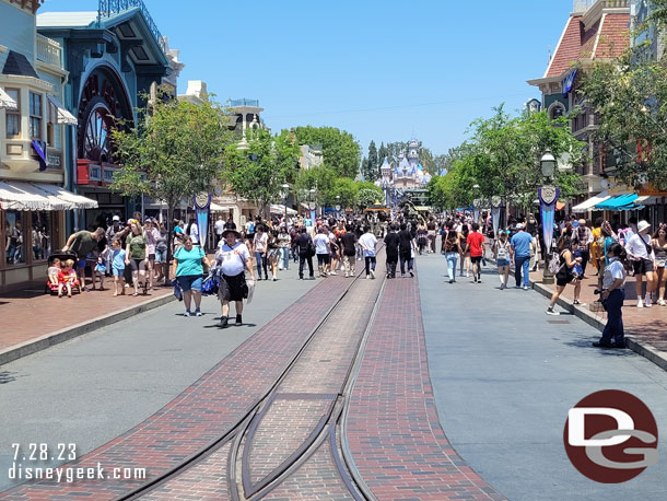 Main Street USA this afternoon