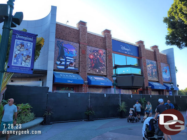 Fences up around ESPN for pavement work