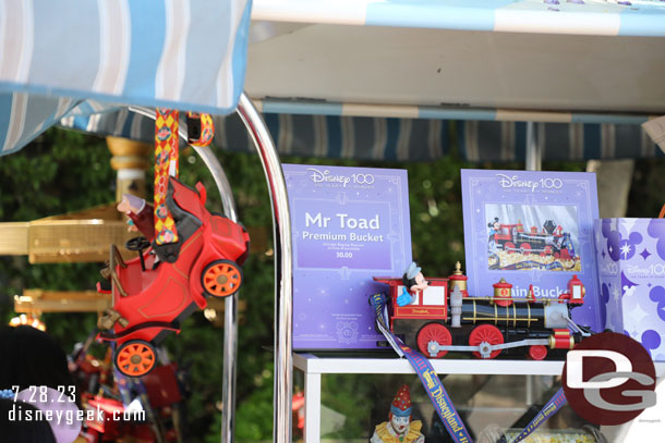 Mr. Toad and Train Popcorn buckets in Fantasyland.