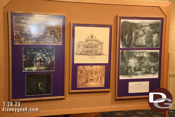 Stopped by the Opera House lobby to check out the Disney Gallery Exhibit.  Most of the exhibit is the same as before.